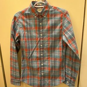 J. Crew Men’s Slim Fit plaid button down shirt